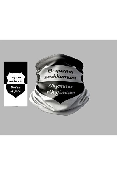 Buffalo Siyah Beyaz Tasarımlı Motorcu Çok Amaçlı Outdoor Boyunluk Unisex Bandana