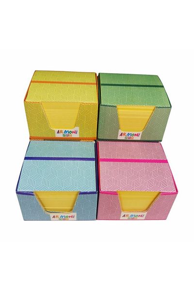 ELUX Yellow Cube Memo Pad 130gr8x8 (Economy Set 4 Models)