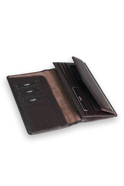 GUARD Brown Leather Wallet with Phone Slot