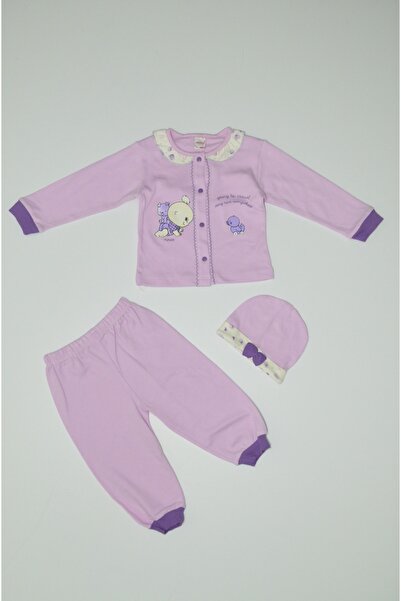 Baby Slon Kids Clup Mevsimlik Şapkalı Köpekli Civcivli Kız Takım