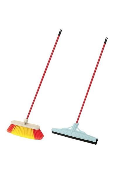 ÇEÇEN HOME Squeegee Floor Wiper Squeegee Single Handle Cleaning Set Floor Squeegee Brush Set