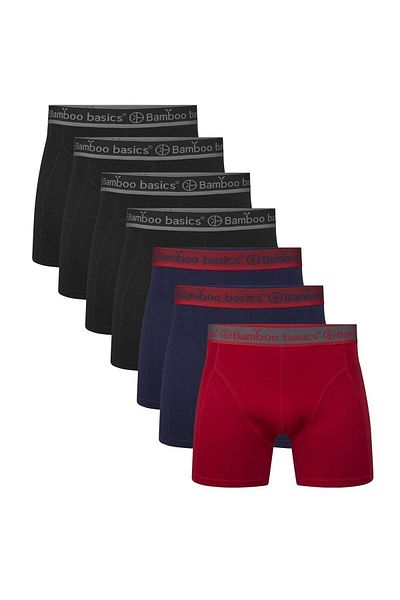 Bamboo Basics Herren Boxershorts, 7er Pack - RICO7P, atmungsaktiv, Single Jersey