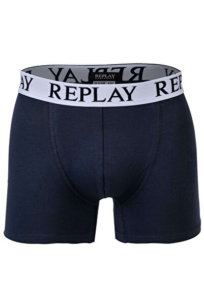 Replay Herren Boxershorts, 2er-Pack – Shorts, Baumwoll-Stretch