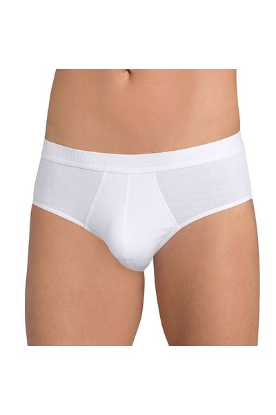 SLOGGI Herren Slips, 2er Pack - 24/7 Midi, Unterwäsche, Unterhose, Baumwolle, Logo, einfarbig