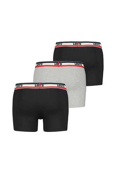 Levi's LEVI'S Herren-Boxershorts – 3er-Pack, Sportswear-Logo, Baumwoll-Stretch