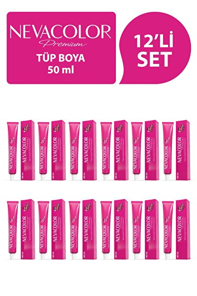 Nevacolor Premium 9.13 Küllü Açık Altın Sarısı Saç Boyası 50ml (12'li Set)