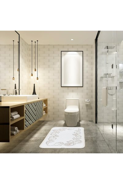 Veldena Gence Motif 2-Piece Bath Mat Set (60X100)