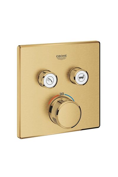 Grohe Smartcontrol Built-in Thermostatic 2 Outlet Bathroom Faucet Brushed Cool Sunrise - 29124gn0