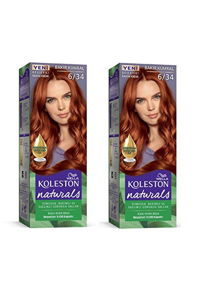 wella koleston Naturals Saç Boyası Bakır Kumral 6 34 2x Paket