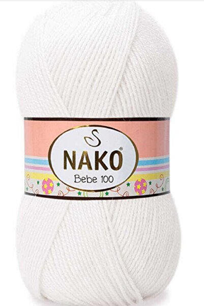 NAKO أبيض بيبي 100 - 5 قطع اللون: 208