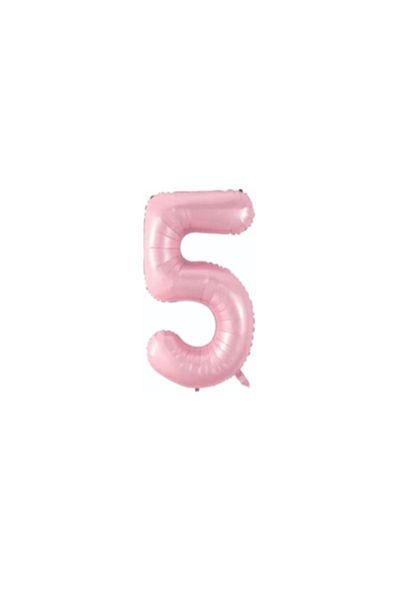 LOTUS PARTY 5 Year Old Pink Color Number Foil Balloon