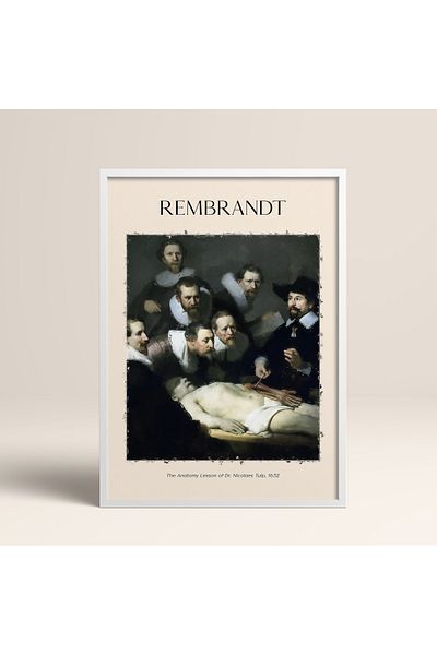 HOMEPACK Rembrandt Saskia Van Uylenburgh με λευκό πλαίσιο, Η σύζυγος του καλλιτέχνη Τέχνη ζωγραφική