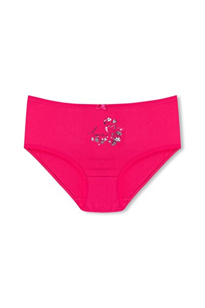 HNX 3'lü Pamuklu Desenli Yüksek Bel Büyük Beden Külot