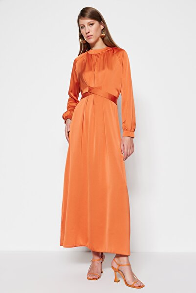 Trendyol Modest Abendkleid - Orange - A-Linie
