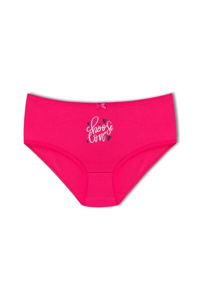 HNX 3'lü Pamuklu Desenli Yüksek Bel Büyük Beden Külot