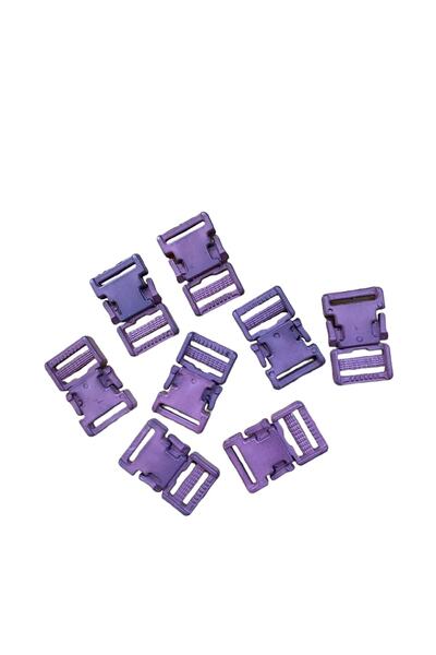 e tuhafiye 4 Pieces Purple Bag-Choker-Accessory Clip (4 cm)