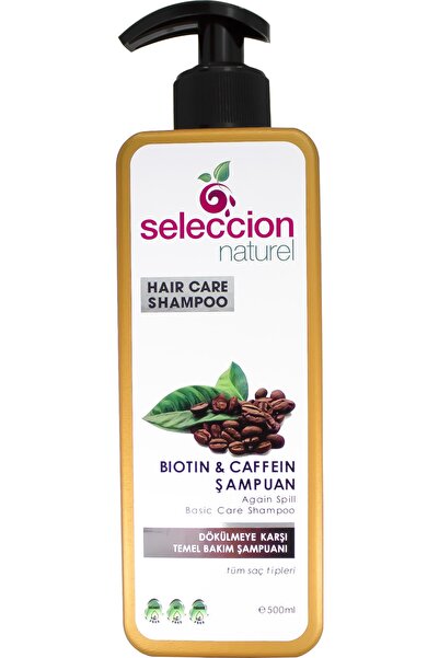 Seleccion Naturel 500 مل شامبو البيوتين والكافيين