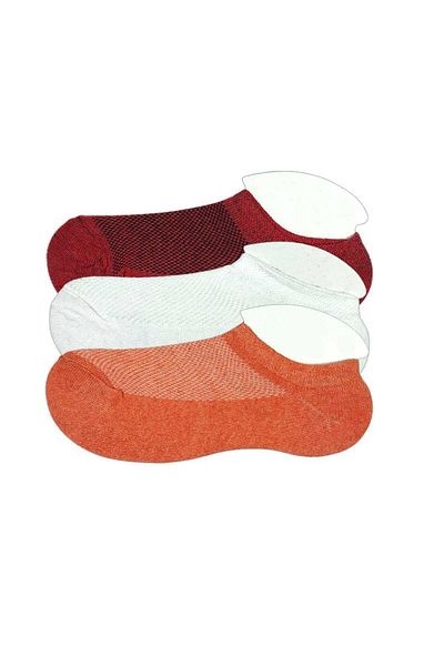 Cetiner Group 3 Pairs of Kids Sneakers - Booties - Socks - Burgundy White Orange