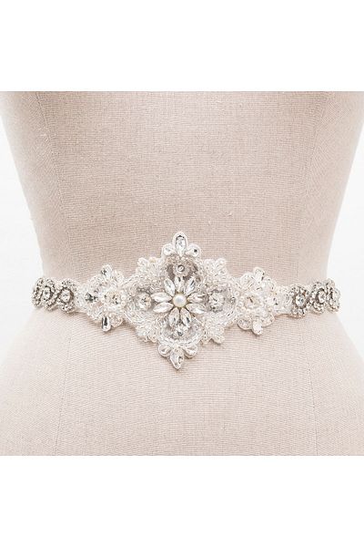 MK MODA ATELİER Γυναικεία ζώνη σε ασημί χρώμα T-186BB