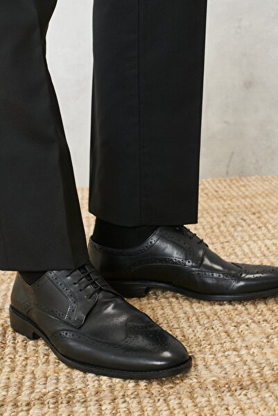 ALTINYILDIZ CLASSICS Ανδρικά Μαύρα Κλασικά Δερμάτινα Παπούτσια