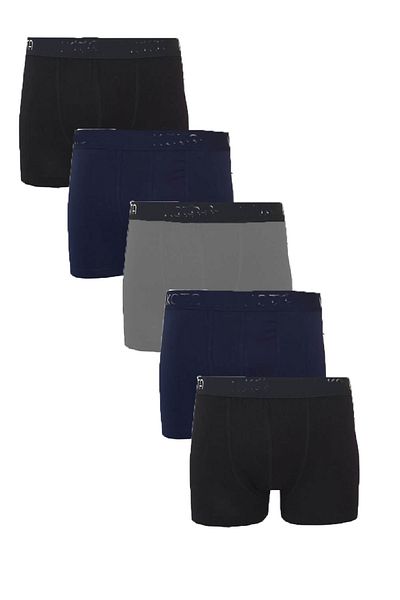 Hepsine Rakip Ανδρικά 5 τεμάχια Modal Lycra Boxers Ευέλικτα άνετα πολύχρωμα πόδια