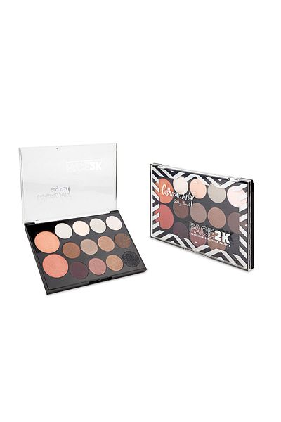 Catherine Arley Face 2k Eyeshadow and Blusher Palette - 02 Eyeshadow and Blush Set
