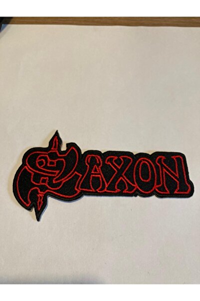 StüdyoÜmitTişört رقعة شعار Saxon Red، رقعة جينز، رقعة جينز