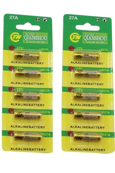 nelerbulurum 10 Adet 23a 12v 23ae Mn21 A23 V23ga Vr22 Alkalin Kısa Kalem Gara...