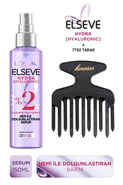 ELSEVE Hydra Hyaluronic Nem Ile Dolgunlaştıran Saç Bakım Serumu Ve Saç Açma Seti 150ml