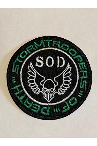 StüdyoÜmitTişört رقعة Sod-Storm Troopers Of Death - حبل، رقعة جينز ودان