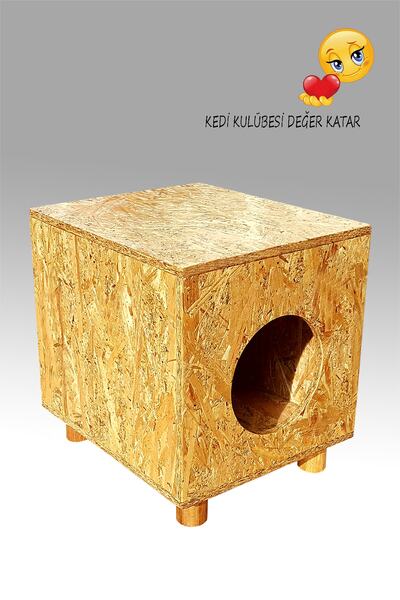 Kedi Evi - Kedi Kulübesi Magıcbox Natural - Demonte Dışmekan Yağmura Soğuğa Dayanıklı Sığınak 1 Adet