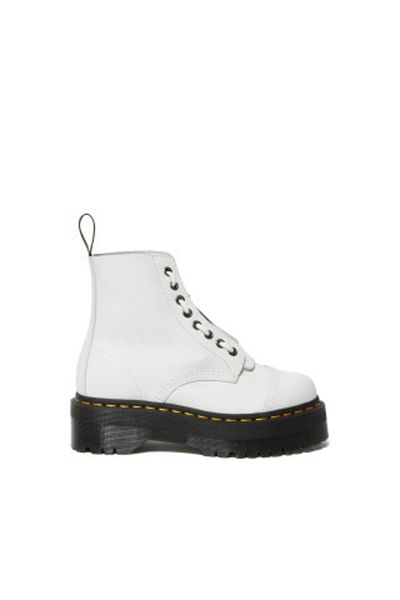 Dr. Martens Stiefel - Weiß - Flacher Absatz