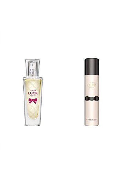 AVON Luck Original Seyahat Boyu Kadın Edp 30 ml Vücut Spreyi Seti