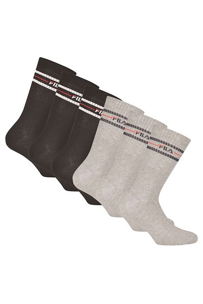 FILA Uniseks Çorap, 6'lı Paket - Strümpfe, Sokak, Yaşam Tarzı, Spor (2x 3 Paar)