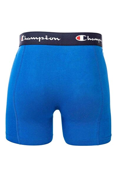 Champion Herren Boxershorts, 2er Pack - Baumwolle, Logobund, einfarbig