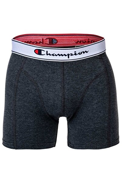 Champion Herren Boxershorts, 2er Pack - Baumwolle, Logobund, einfarbig