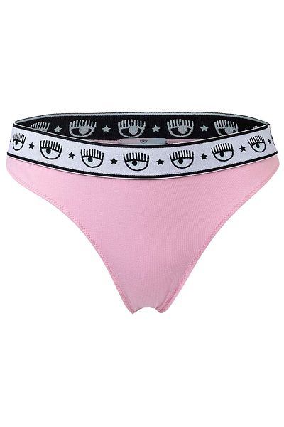 CHIARA FERRAGNI Damen Slip 2er Pack - Brief, Cotton Stretch, Logobund, uni
