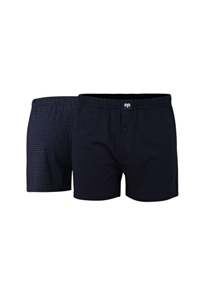 Ceceba Herren-Shorts, 2er-Pack – Boxershorts, Basic, Baumwolle, Single Jersey, M-3XL