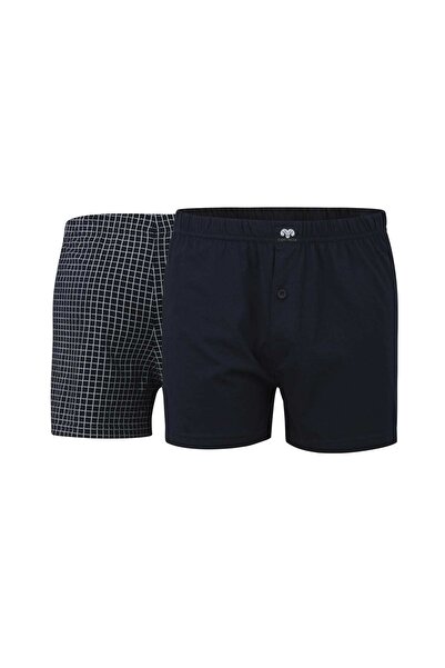 Ceceba Herren-Shorts, 2er-Pack – Boxershorts, Basic, Baumwolle, Single Jersey, M-3XL