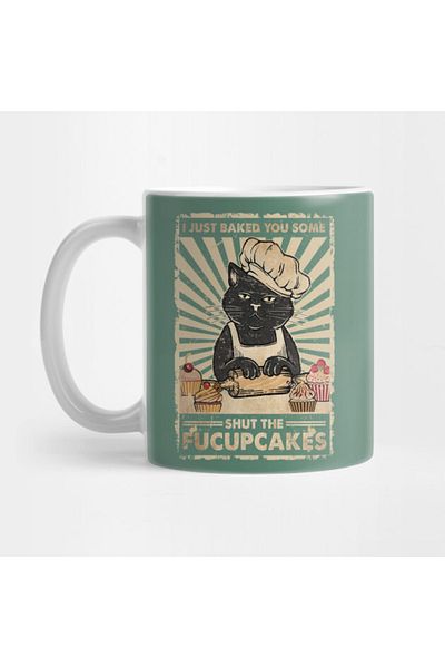 Pixxa Chef Black Cat Mug Cup