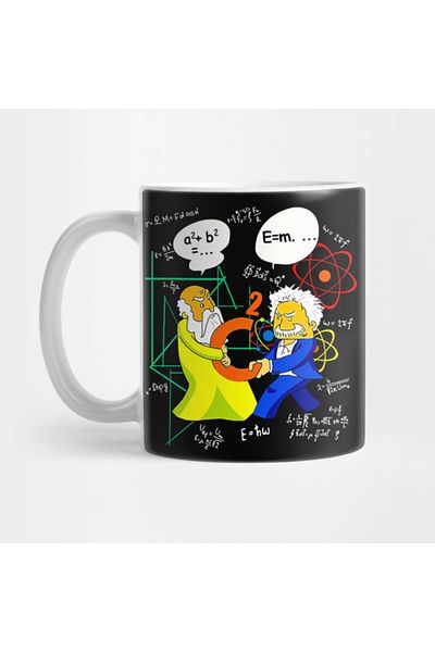 Pixxa Pythagoras And Einstein Mug