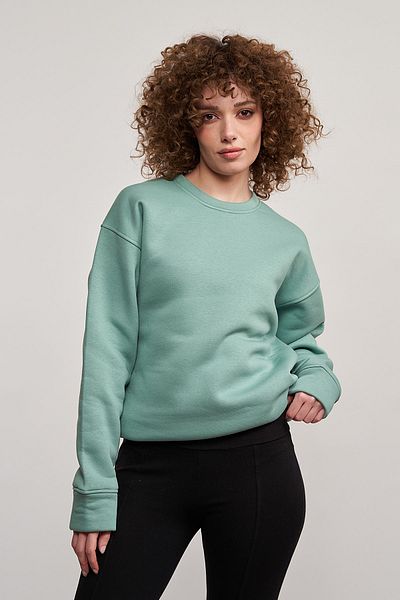 MBEY1989 Πράσινο φούτερ Mbey Oversize Mint - Unisex