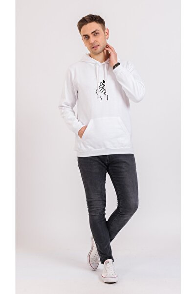 Yasolin Hanorac unisex colorat cu glugă Love Lover Combinație