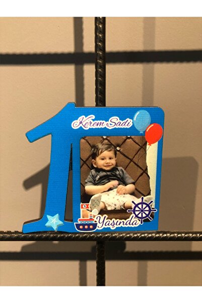 elitbaskı25 Elitbaskı Doğum Günü-1 Yaş - Mevlit Hediyesi Kişiye Özel Ahşap Ma...