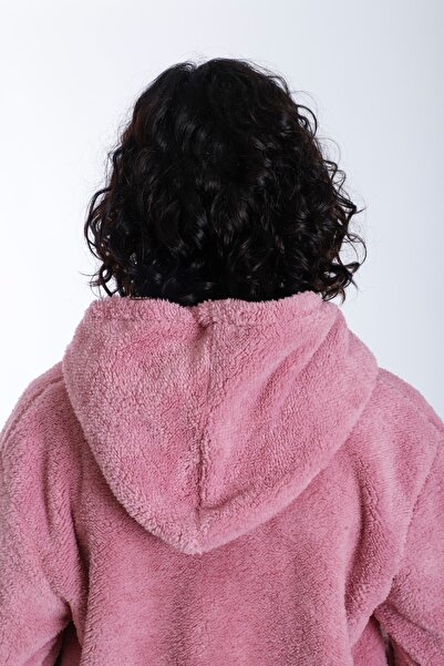 brntekstil سترة ويلسوفت من القطيفة بغطاء للرأس وسحاب من الصوف