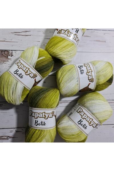 Papatya Ebruli El Örgü Ipleri-500 Gr (5 Adet) - 03