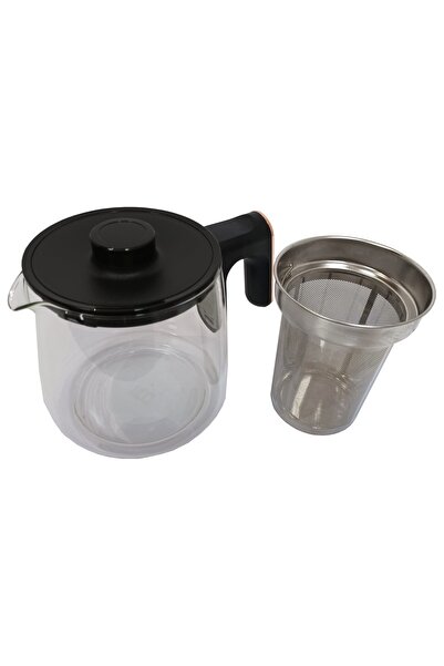 Arzum Ar3083 Ehlikeyf Semaver Için Orijinal Filtreli Cam Demlik Siyah