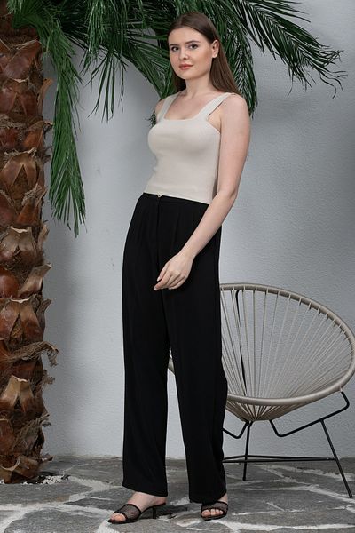 texin fashion Thick Strap Knitwear Crop Tank Top