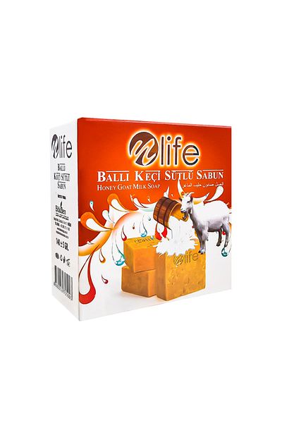 NLife صابون حليب الماعز بالعسل الطبيعي 140 جرام