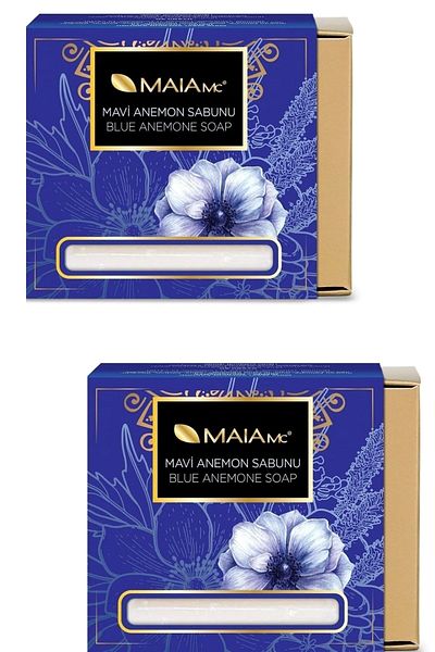 Maia mc Blue Anemone Soap - Acne and Remover 150gr x 2 Pieces